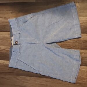 Nautica Dress Shorts Boys Size 10 Light Blue